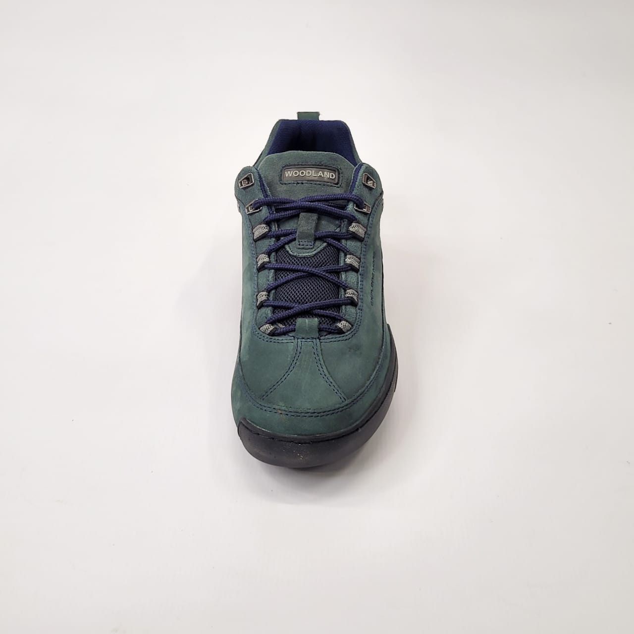 Woodland leather mens navy lace up