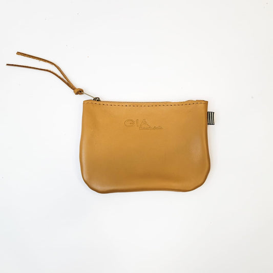 Gia leather tan purse