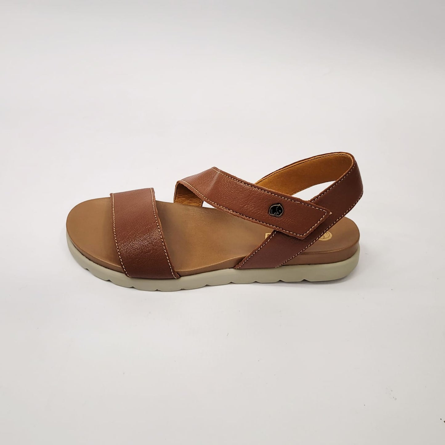 Tsonga tan asymmetrical sandal