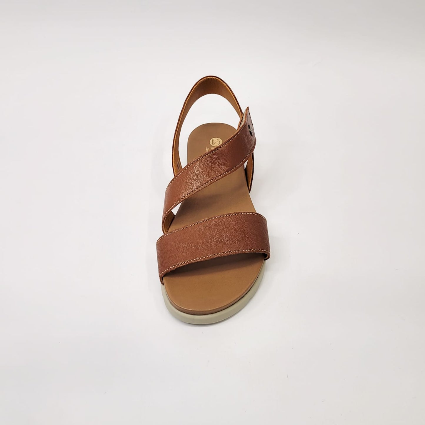 Tsonga tan asymmetrical sandal