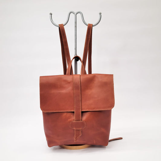 Gia Apache tan  leather napsack