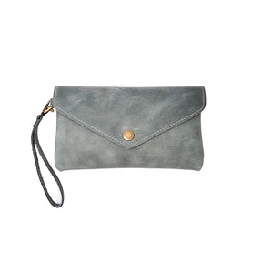 Gia Leather Blue Envelop Purse – product image 1
