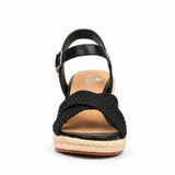 Butterfly Feet Escada 2 Wedge - Black, front view