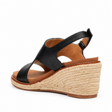 Butterfly Feet Mila 2 Wedge - Black, inner rear three-quarter view