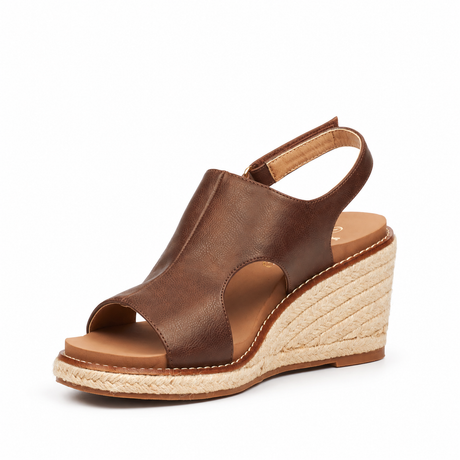 Butterfly Feet Mila 2 Wedge - Chocolate, inner front three-quarter view