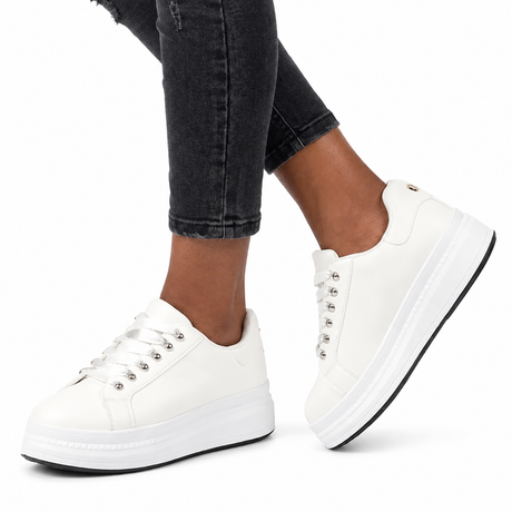 Butterfly Feet Senhora 31 Platform Sneaker - White