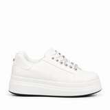 Butterfly Feet Senhora 31 White platform sneaker, side view aligned with product gallery