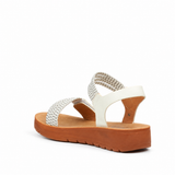 Butterfly Feet Xara 8 Sandal - White