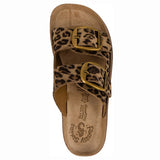 Fantasy Sandals Despoina Sandal - Leopard - overhead view