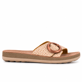 Fantasy Sandals Kiki Sandal - Rose Gold, level outer side-profile hero