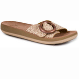 Fantasy Sandals Kiki Sandal - Rose Gold, original outer angled view