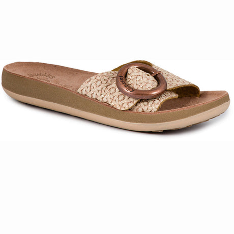 Fantasy Sandals Kiki Sandal - Rose Gold, original outer angled view