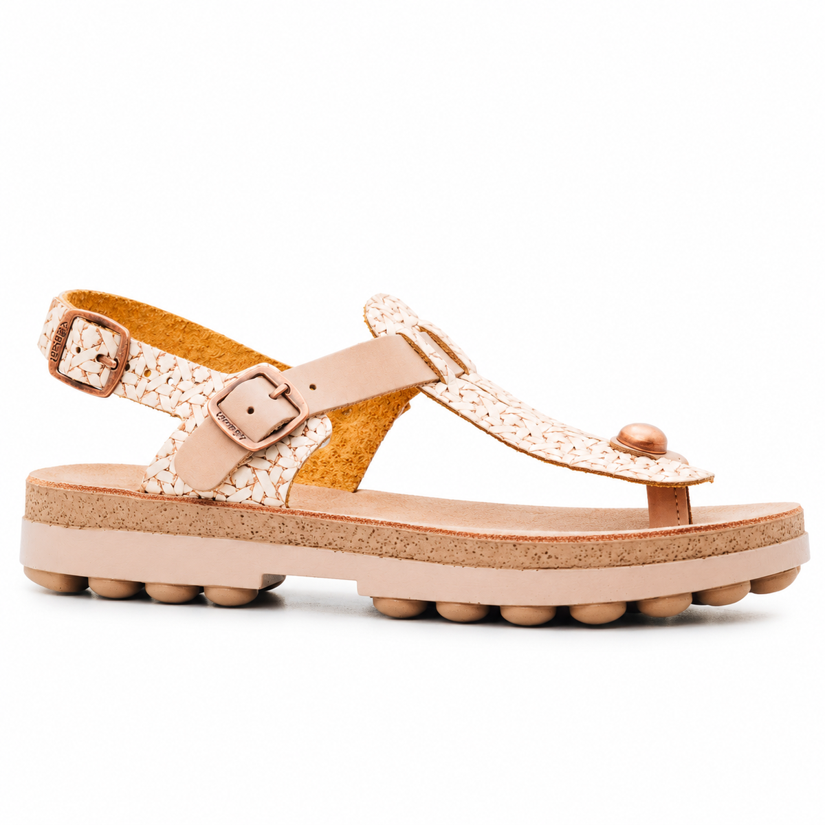 Fantasy Sandals Marlena Sandal - Rose Gold, outer side-angle hero