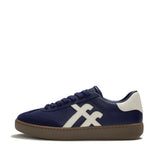 Fitflop THE DASH T-Toe Leather Sneakers - Midnight Navy/Urban White