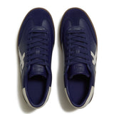 Fitflop THE DASH T-Toe Leather Sneakers - Midnight Navy/Urban White