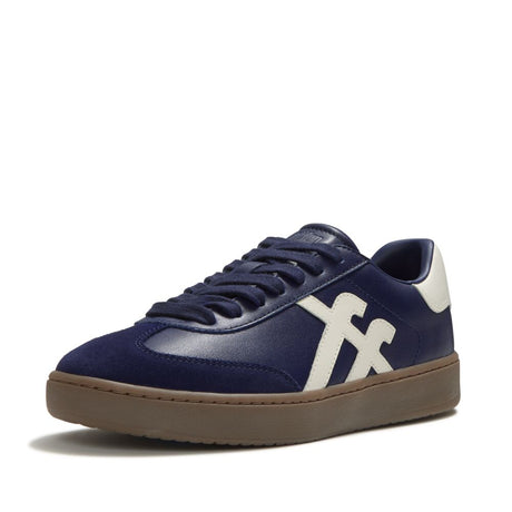 Fitflop THE DASH T-Toe Leather Sneakers - Midnight Navy/Urban White
