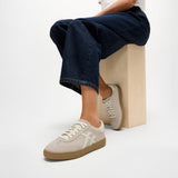 Fitflop THE DASH T-Toe Suede Sneakers - Hazy Taupe/Cream