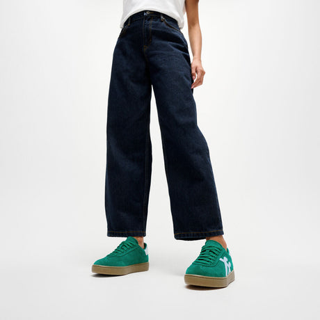 Fitflop THE DASH T-Toe Suede Sneakers - Marine Green/Cloudy Blue