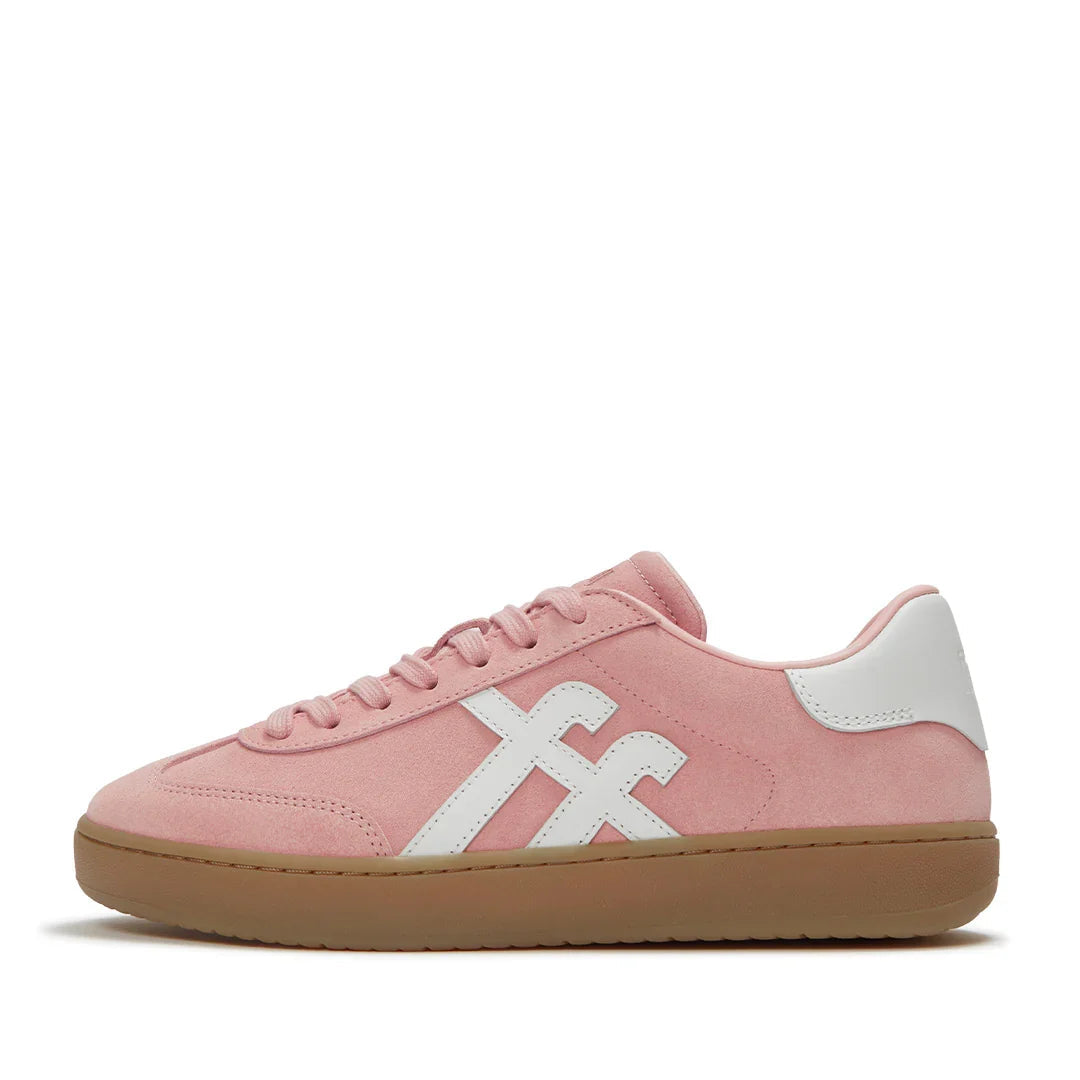 Fitflop THE DASH T-Toe Suede Sneakers - Warm Pink/Urban White
