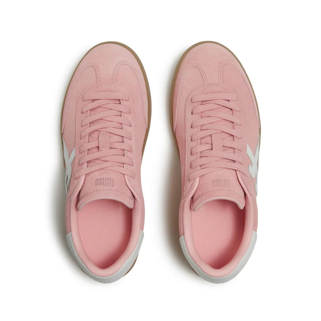 Fitflop THE DASH T-Toe Suede Sneakers - Warm Pink/Urban White