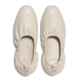 Fitflop DELICATO Poise Leather Ballerinas - Hazy Taupe