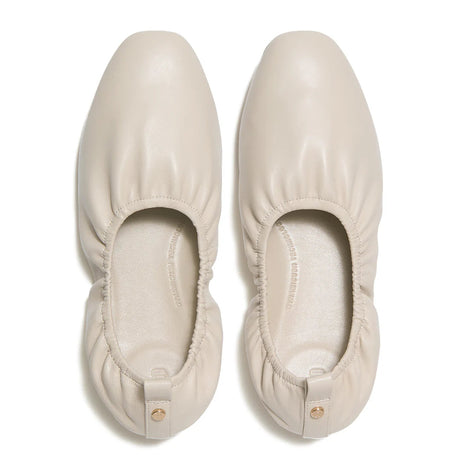 Fitflop DELICATO Poise Leather Ballerinas - Hazy Taupe