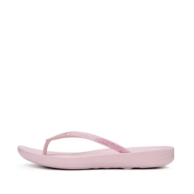 Fitflop Iqushion Ombre Sparkle Flip-flops - Dusk Lilac, side profile