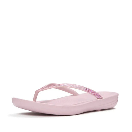 Fitflop Iqushion Ombre Sparkle Flip-flops - Dusk Lilac, angled view