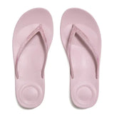 Fitflop Iqushion Ombre Sparkle Flip-flops - Dusk Lilac, overhead view