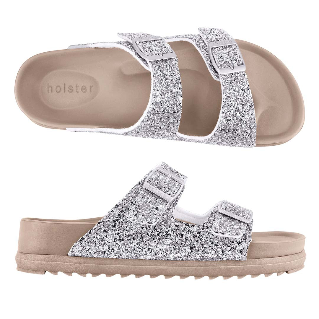 Holster Flare Sandal Silver front view