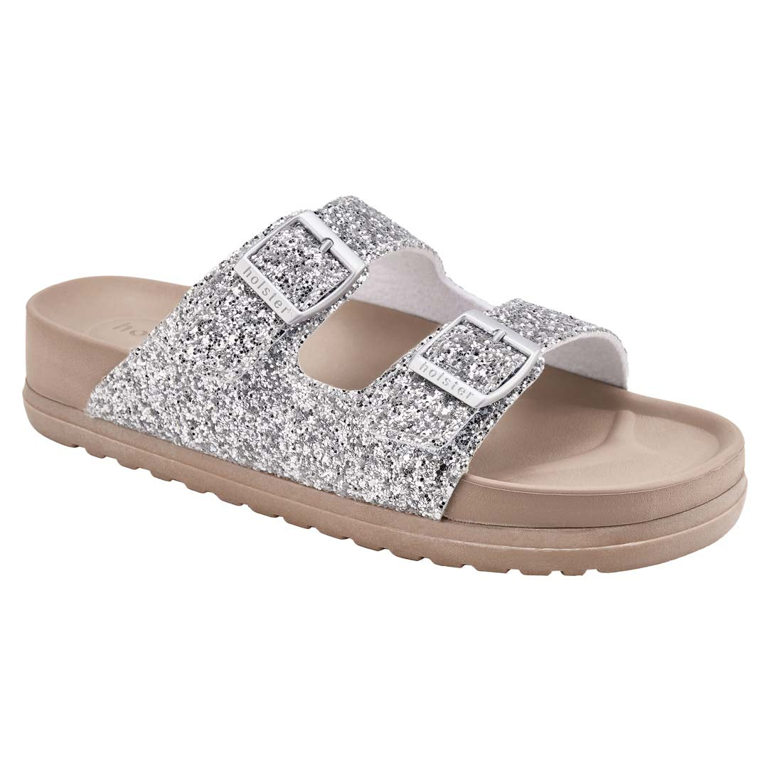 Holster Flare Sandal Silver side view