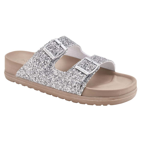 Holster Flare Sandal Silver side view