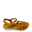 GIA Coconut Intertwined Flatform Sandal, right-facing side view