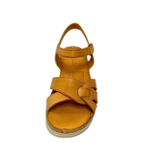 GIA Coconut Intertwined Flatform Sandal, front view