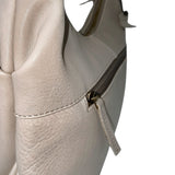 Gia Leather Curved Top Shoulder Bag Taupe view 4