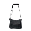 Gia Leather Fold Over Flap Bag Black view 1