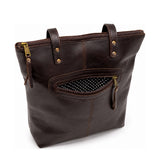 Gia Leather Hannah Tote Bag Brown view 4