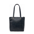 Gia Leather Hannah Tote Bag Navy view 1