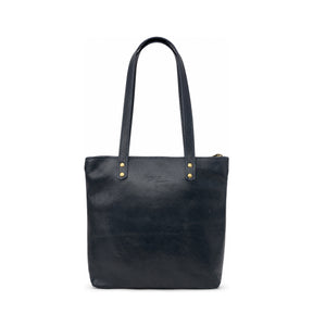 Gia Leather Hannah Tote Bag Navy view 1