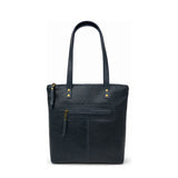 Gia Leather Hannah Tote Bag Navy view 2