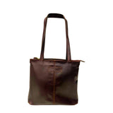 Gia Joss Leather Handbag Chocolate view 1