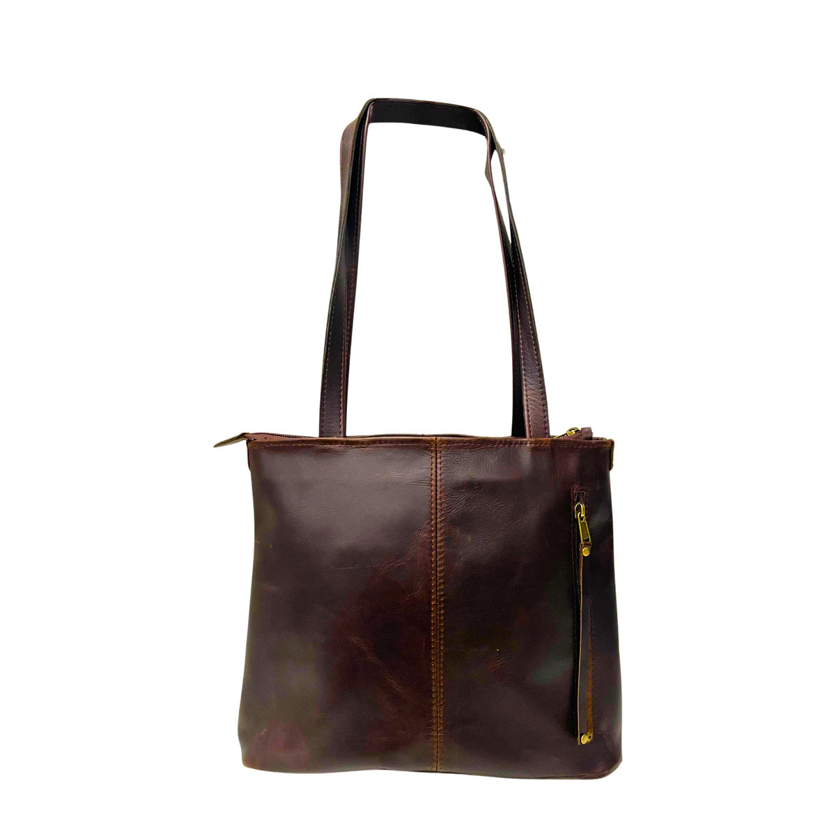 Gia Joss Leather Handbag Chocolate view 2