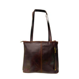 Gia Joss Leather Handbag Chocolate view 2
