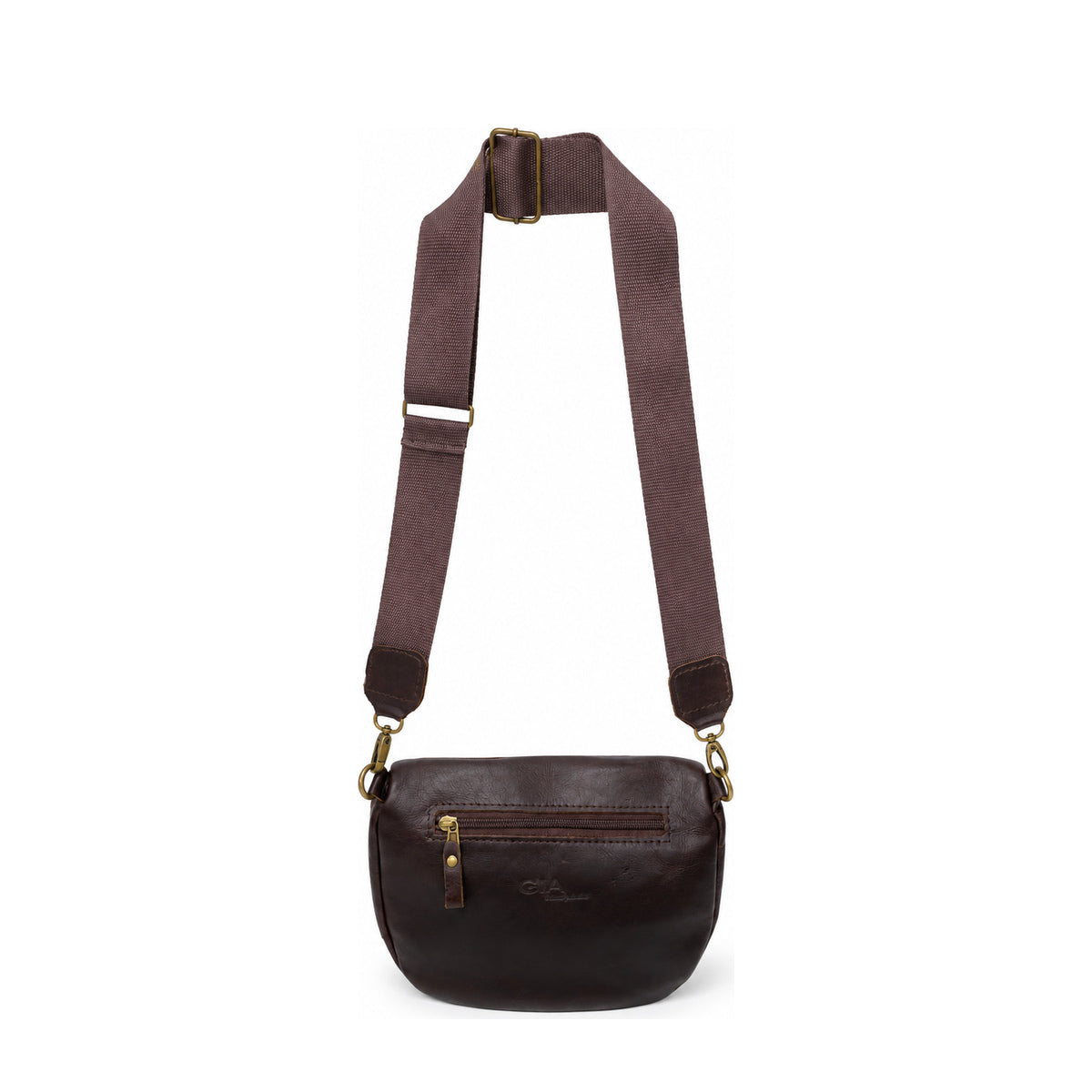 Gia Leather Lia Moon Bag Brown view 2