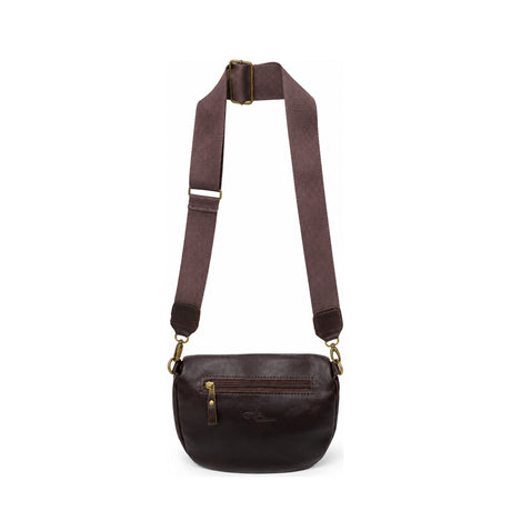 Gia Leather Lia Moon Bag Brown view 2
