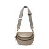 Gia Leather Lia Moon Bag Pewter view 1