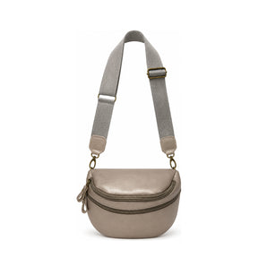 Gia Leather Lia Moon Bag Pewter view 1