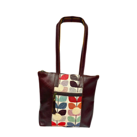 Gia Brown Panel Tote Tulip Bag Dark view 2