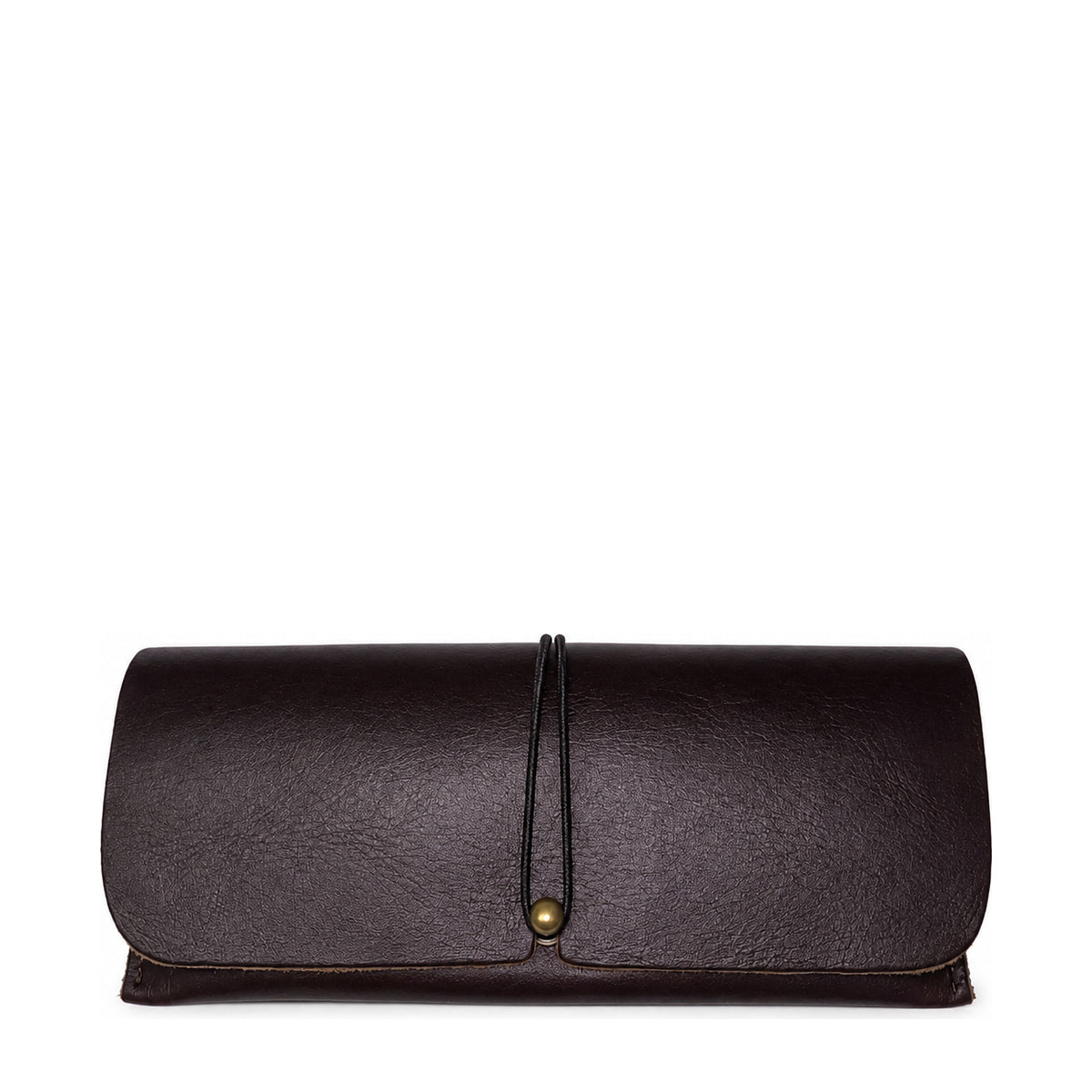 Gia Leather Sunglasses Case Brown view 2