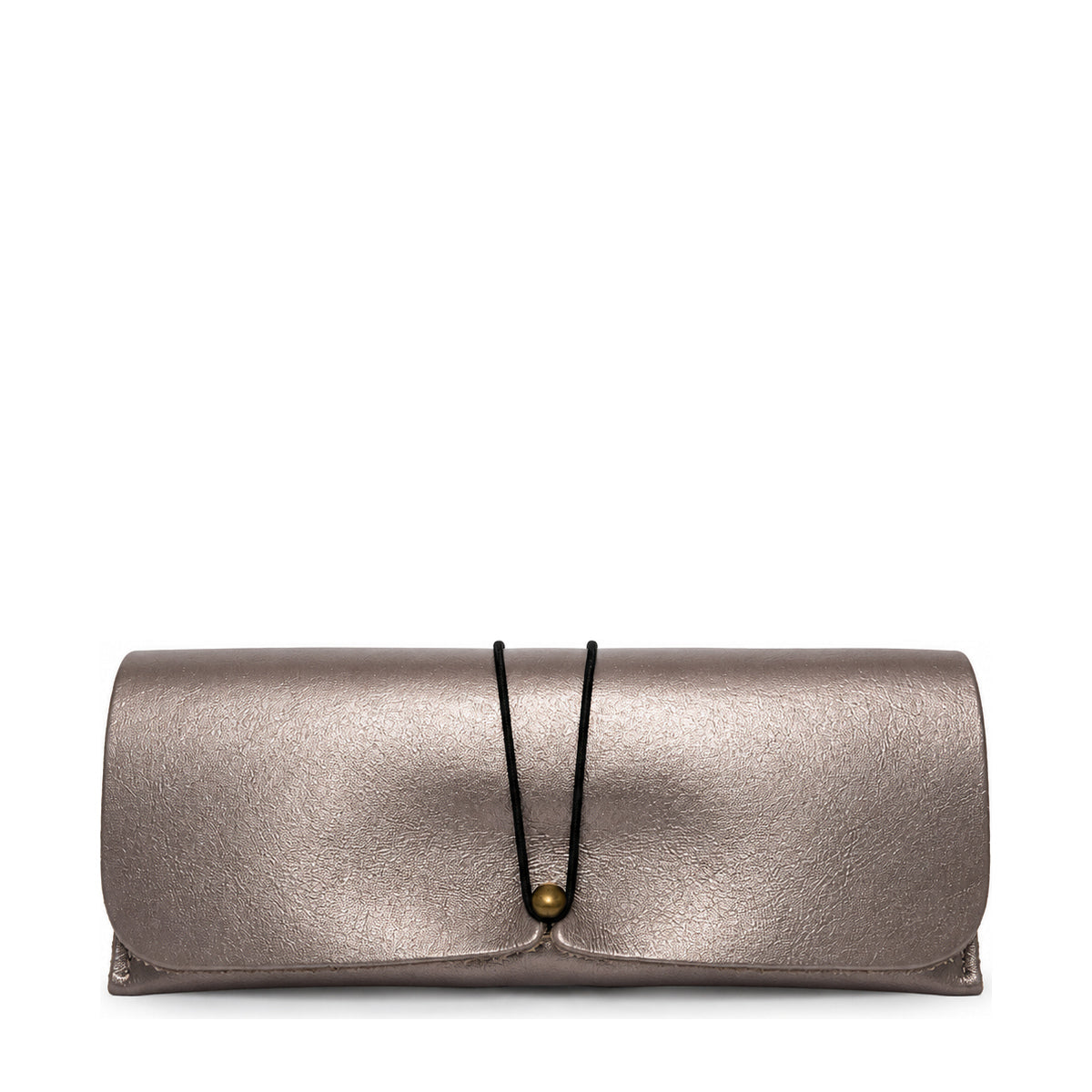 Gia Leather Sunglasses Case Pewter view 2